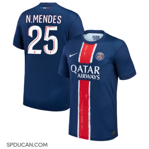 Muški Nogometni Dres Paris Saint-Germain Nuno Mendes #25 Domaci 2024-25 Kratak Rukav